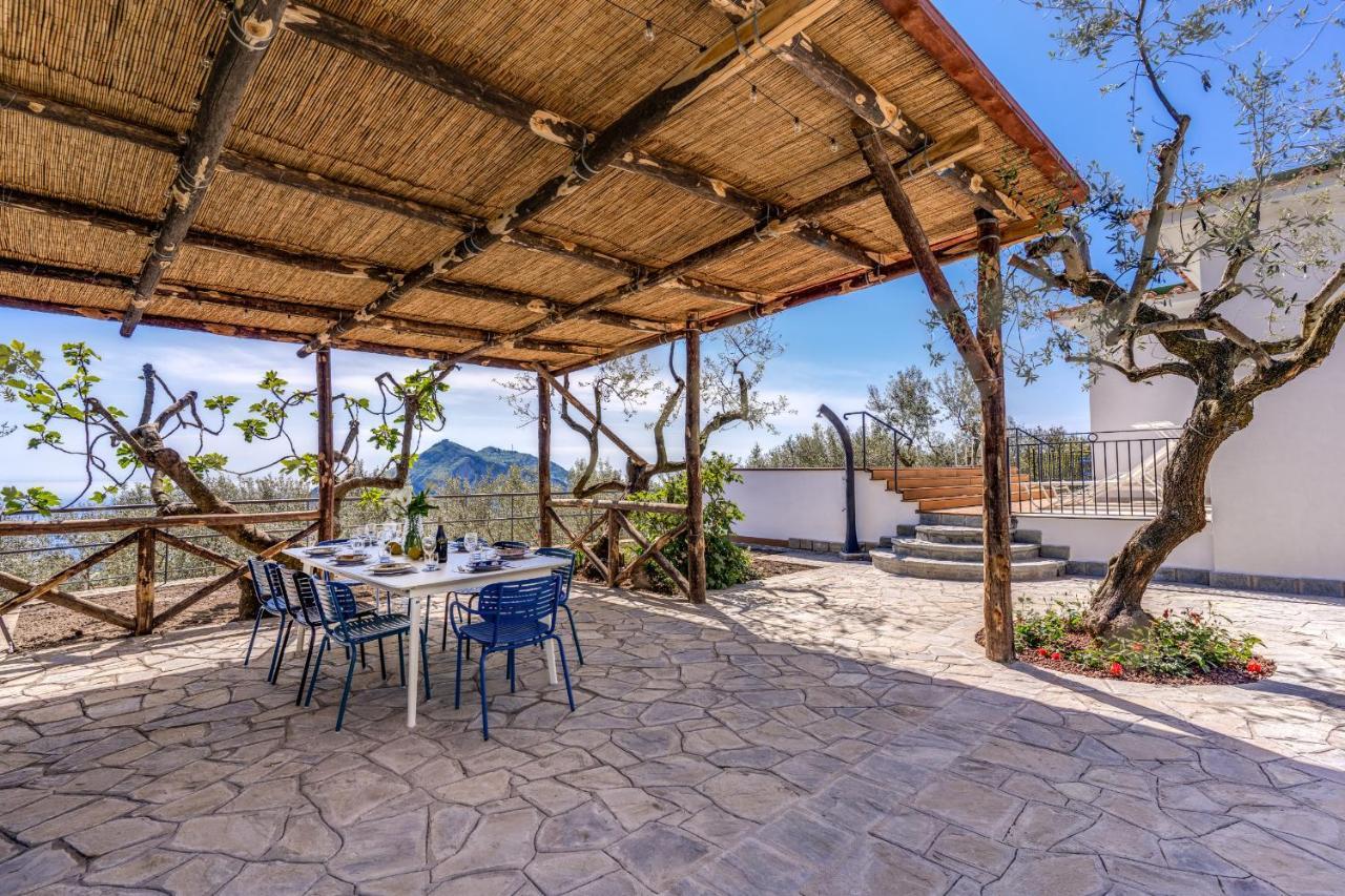 Villa Rusinella Minimalist Retreat With Sea Views Massa Lubrense Exterior foto