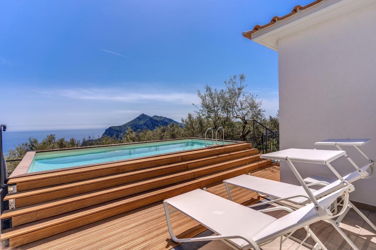 Villa Rusinella Minimalist Retreat With Sea Views Massa Lubrense Exterior foto